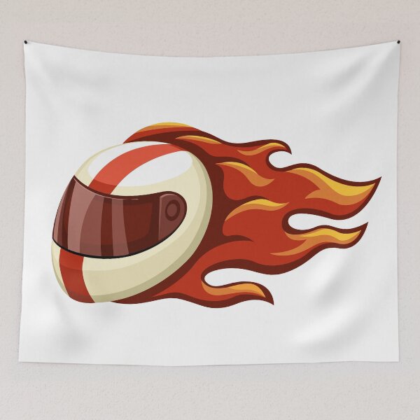 Item preview, Fire Helmet Race Sport Mascot Symbol Cartoon designed and sold by aryoyo.