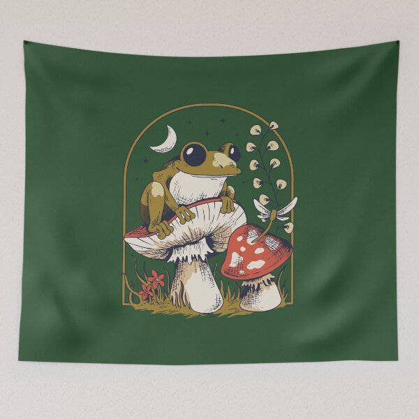 Item preview, Frog with toadstool designed and sold by DerSenat.