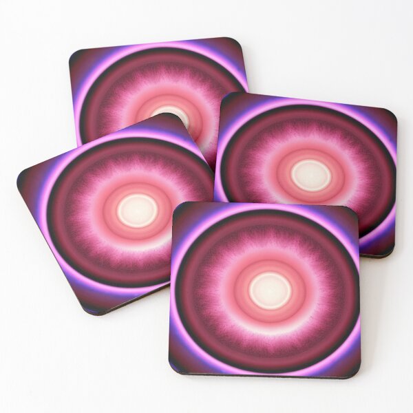 Item preview, Red Eye Modern Abstract Artwork Pink Red Purple designed and sold by Michael Voyler.