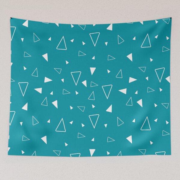 Item preview, Triangles pattern,blue,white designed and sold by cutecrazytshirt.