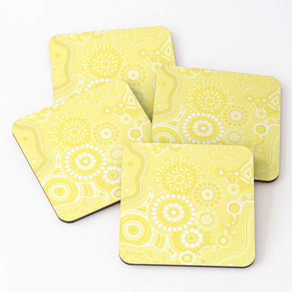 Item preview, Australian Aboriginal Art yellow designed and sold by Kehaan Lange-Mcguire.
