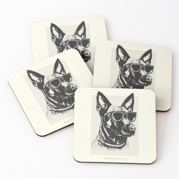 Aperçu de l'œuvre Belgian Malinois Digital Sketch Drawing Illustration créée et vendue par rafaeltto.