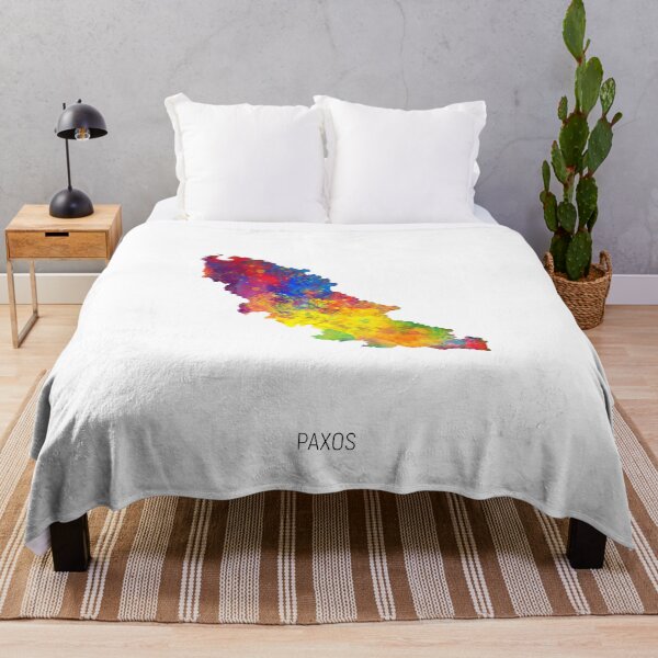 Artikelvorschau, Paxos Aquarellkarte entworfen und verkauft von ArtPrints.
