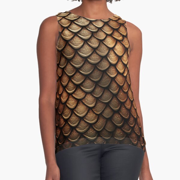 Black Dragon Scales Tank Top,fitted Tank Top,athletic Tank Tops