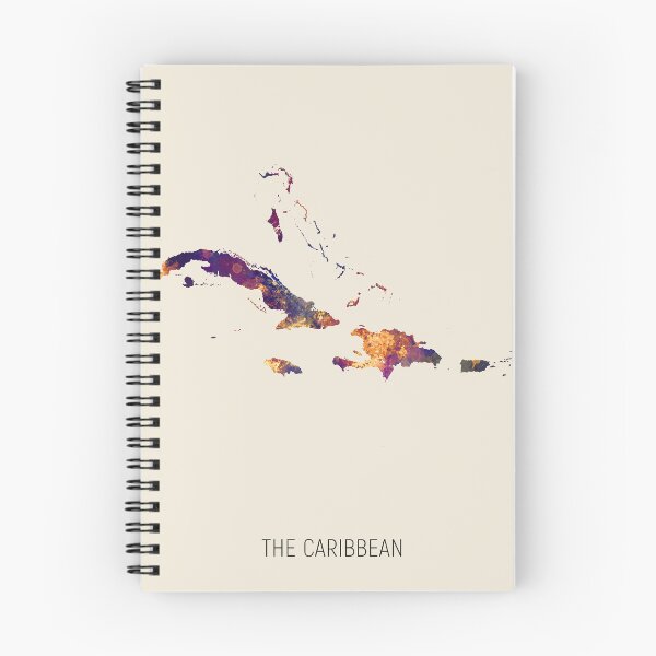 Item preview, The Caribbean Watercolor Map designed and sold by ArtPrints.