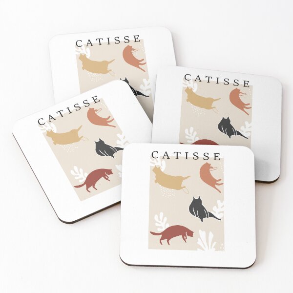 Item preview, Catisse cat inspired matisse art, modern cute, cat home decor designed and sold by shreya ranjan.