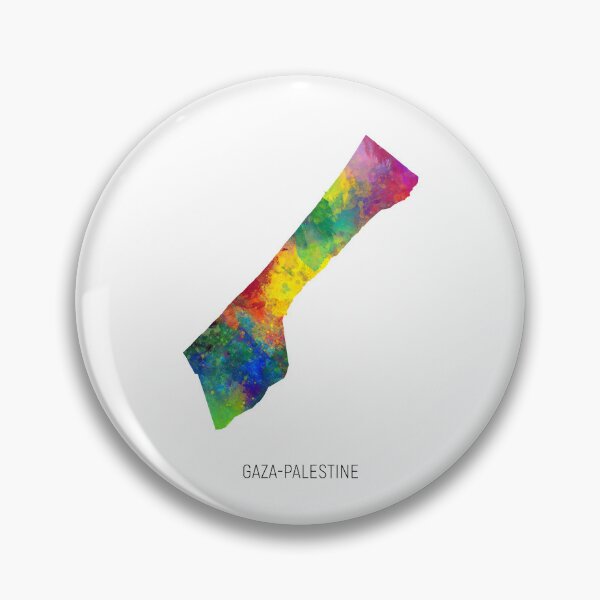 Item preview, Gaza-Palestine Watercolor Map designed and sold by ArtPrints.
