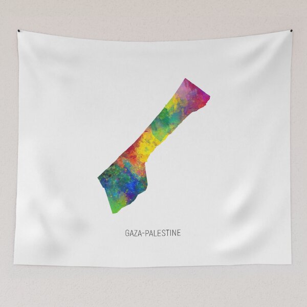 Item preview, Gaza-Palestine Watercolor Map designed and sold by ArtPrints.