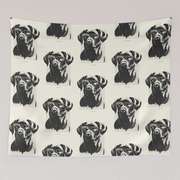 Item preview, Black Labrador Digital Sketch Drawing Illustration designed and sold by rafaeltto.