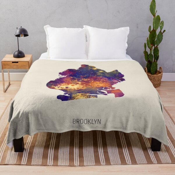 Item preview, Brooklyn New York Watercolor Map designed and sold by ArtPrints.