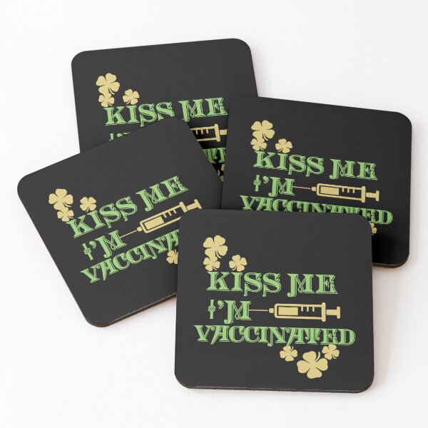 Item preview, Kiss Me I'm Irish and Vaccinated St. Patrick's Day  designed and sold by MetaBayer.