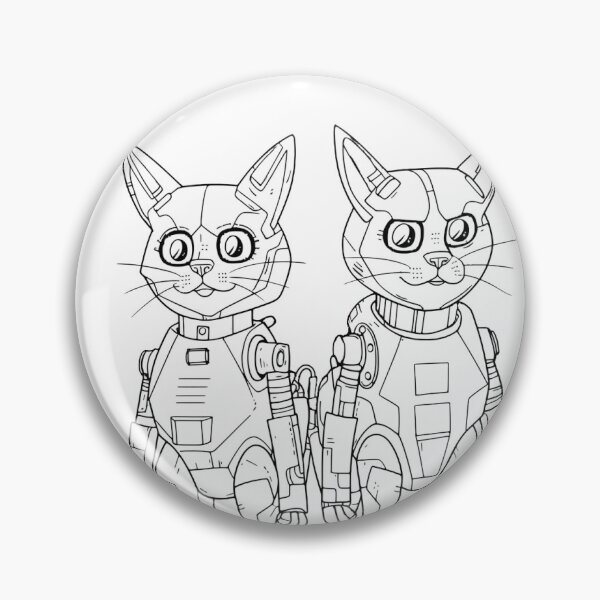 Item preview, Standing Catbots - Robotic Cats - Futuristic Felines - Cyber cats designed and sold by Jompsy.