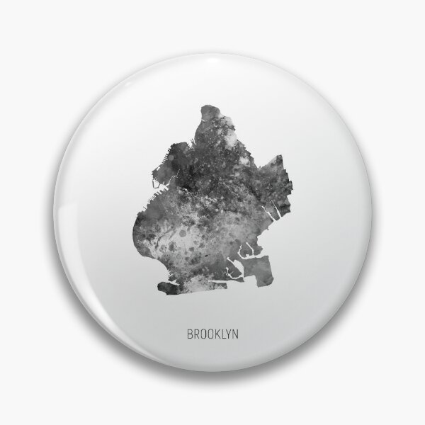 Artikelvorschau, Brooklyn New York Aquarellkarte entworfen und verkauft von ArtPrints.