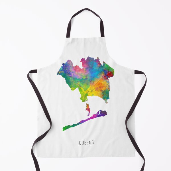 Item preview, Queens Watercolor Map designed and sold by ArtPrints.