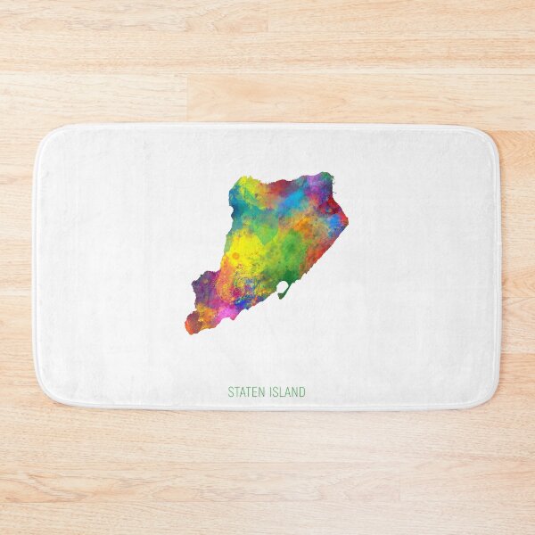 Item preview, Staten Island Watercolor Map designed and sold by ArtPrints.