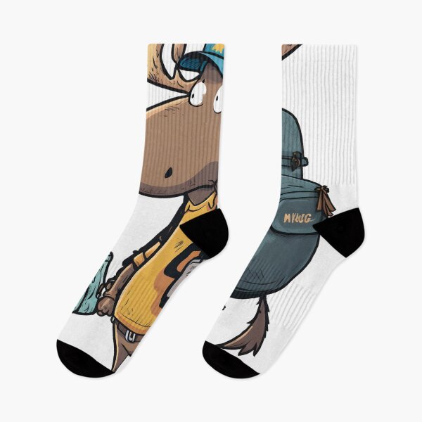 Item preview, Moose Day | Cute Hiking Moose  designed and sold by StickeryPickery.