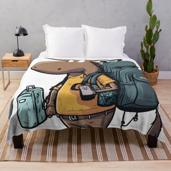 Item preview, Moose Day | Cute Hiking Moose  designed and sold by StickeryPickery.