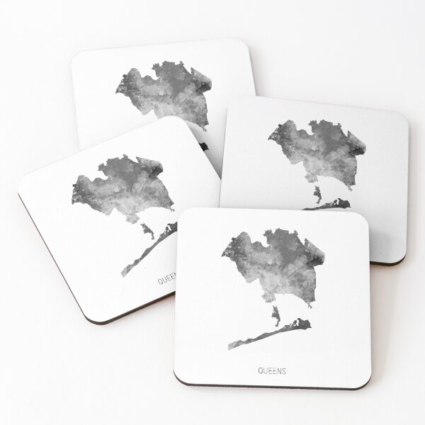 Item preview, Queens Watercolor Map designed and sold by ArtPrints.