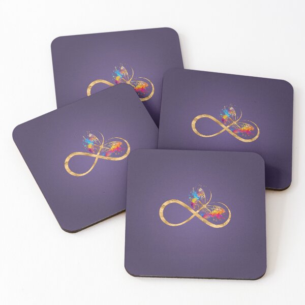 Item preview, Infinity Symbol Butterfly Color Splatter designed and sold by k9printart.