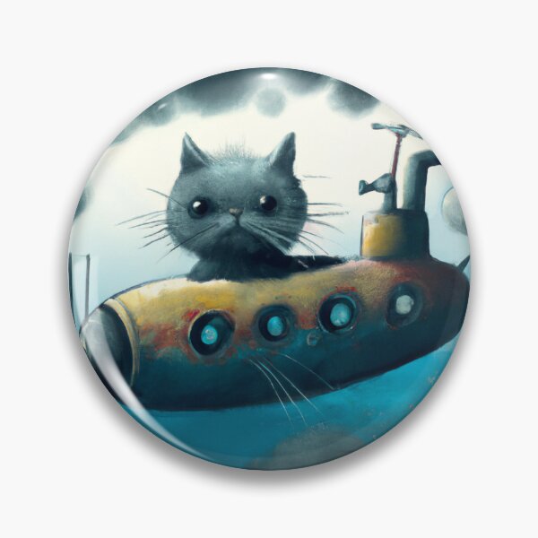 Item preview, Feline Submarine Chimera - Digital Art Illustration designed and sold by Kureghor-Arts.