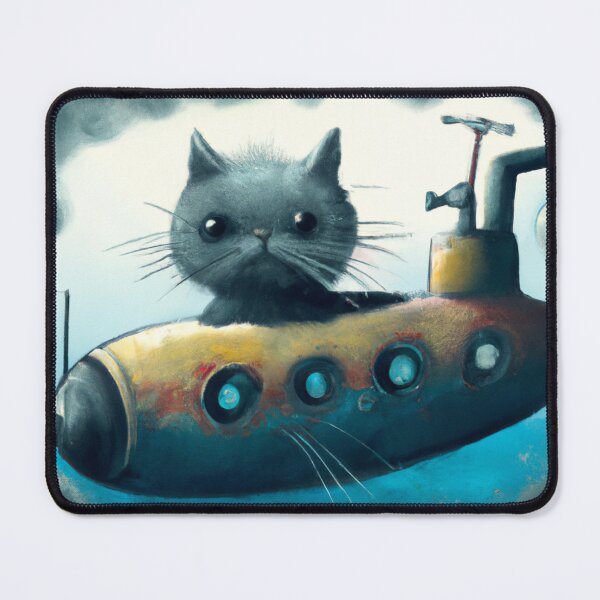 Item preview, Feline Submarine Chimera - Digital Art Illustration designed and sold by Kureghor-Arts.