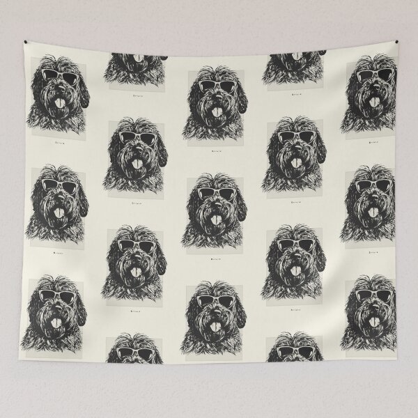 Item preview, Briard Digital Sketch Drawing Illustration designed and sold by rafaeltto.