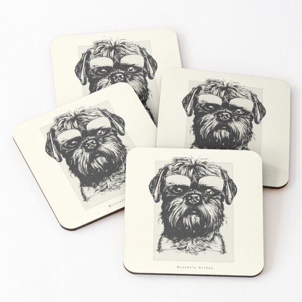 Item preview, Brussels Griffon Digital Sketch Drawing Illustration designed and sold by rafaeltto.