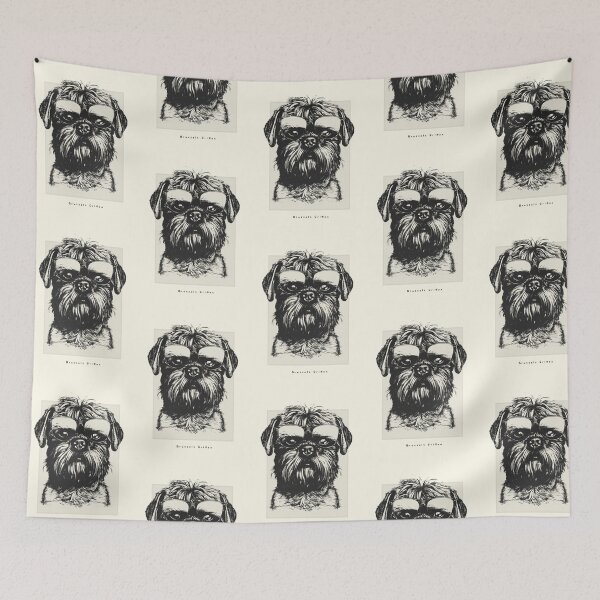 Artikelvorschau, Brussels Griffon Digital Sketch Drawing Illustration entworfen und verkauft von rafaeltto.