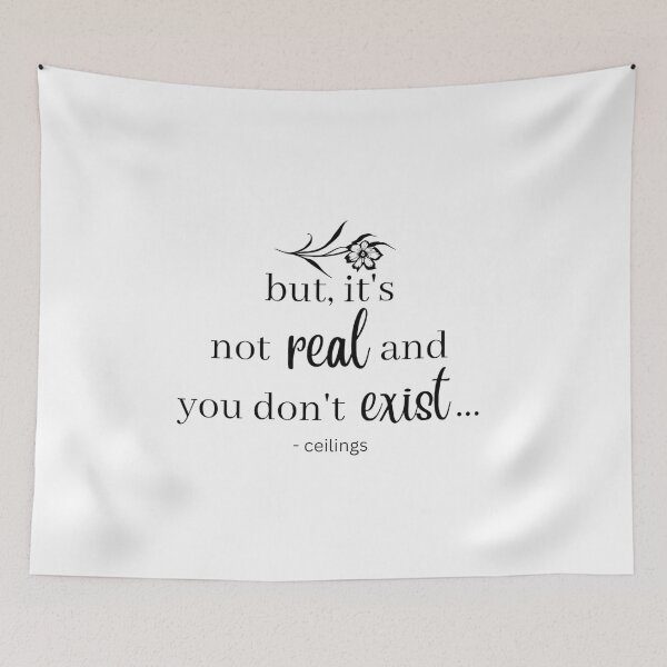 Item preview, "But it's not real and you don't exist" Lyric Minimal Print. designed and sold by Dia's Idea.