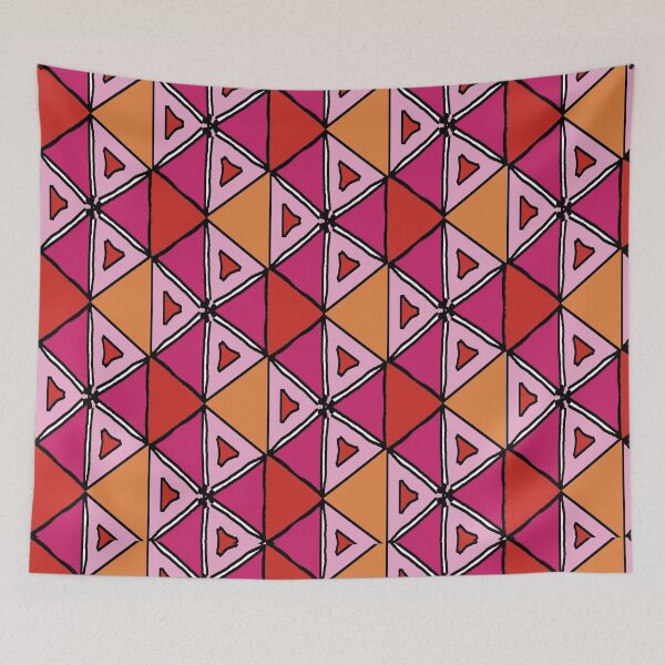 Item preview, Hot Triangles Pattern designed and sold by MonCreedon.
