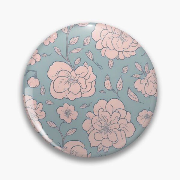 Item preview, Vintage Flowers Pink and Green. designed and sold by pigipeach.