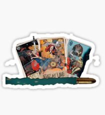 halsey hfk tarot cards Sticker