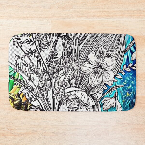 Item preview, floral stamp designed and sold by TriForceDesign.
