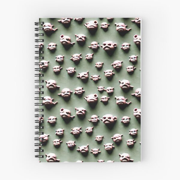Item preview, Cute White Hellish Monsters - Seamless Pattern designed and sold by Chubuter.