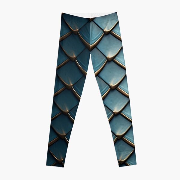 Galactic Dragon Scale Teal Leggings – iEDM