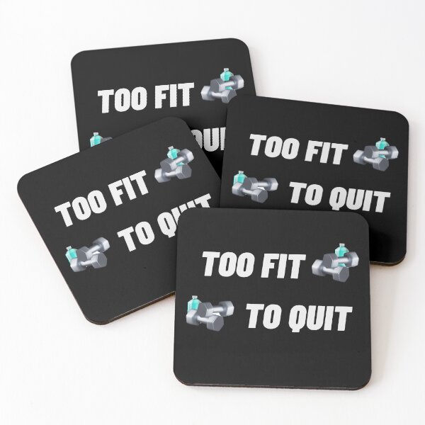 Item preview, Too fit to quit designed and sold by nuz2.