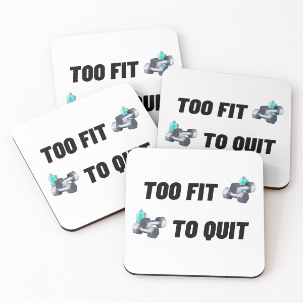 Item preview, Too fit to quit designed and sold by nuz2.