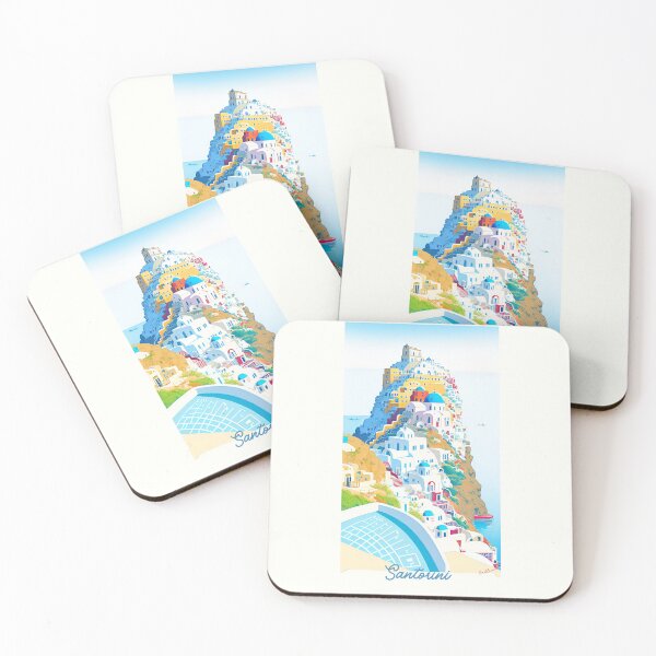 Item preview, Santorini Greek Island Vintage design by CallisC Arts designed and sold by CallisC-Arts.