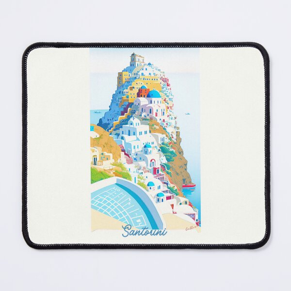 Item preview, Santorini Greek Island Vintage design by CallisC Arts designed and sold by CallisC-Arts.
