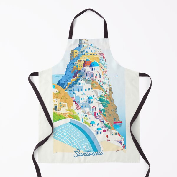 Item preview, Santorini Greek Island Vintage design by CallisC Arts designed and sold by CallisC-Arts.