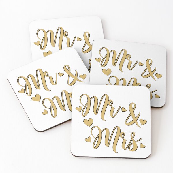 Item preview,  Mr & Mrs black and gold designed and sold by ALi-creations.