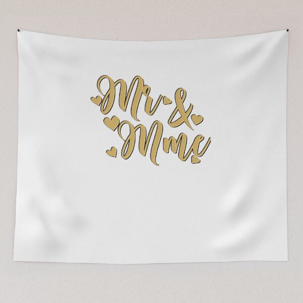 Item preview, Mr & Mrs black and gold designed and sold by ALi-creations.