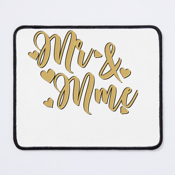 Item preview, Mr & Mrs black and gold designed and sold by ALi-creations.