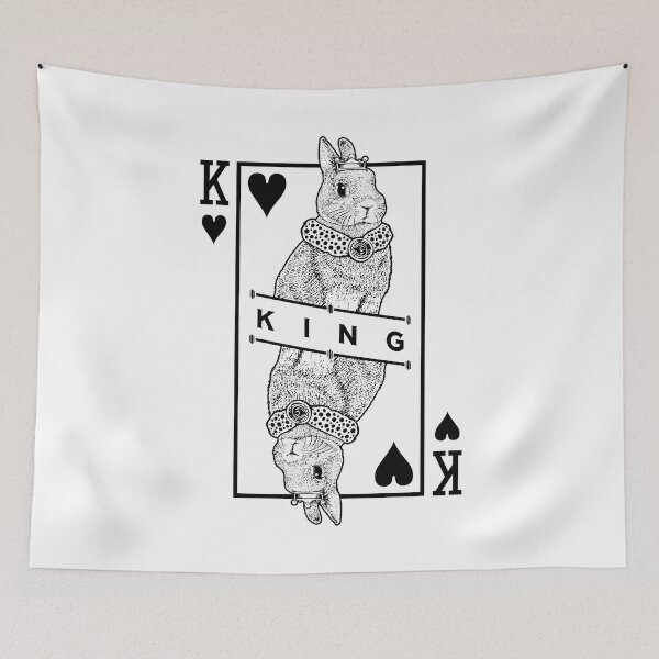 Item preview, Netherland Dwarf Bunny Rabbit King Of Hearts Funny Pet designed and sold by GrandeDuc.