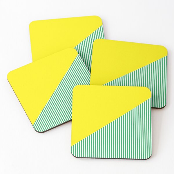 Item preview, Triangle and Stripes | Mixed Patterns | Yellow and Green designed and sold by rsty11.