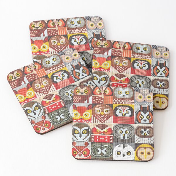 Item preview, Owl Faces Cross Stitch designed and sold by Vedashrrow.