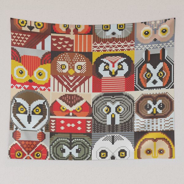 Item preview, Owl Faces Cross Stitch designed and sold by Vedashrrow.