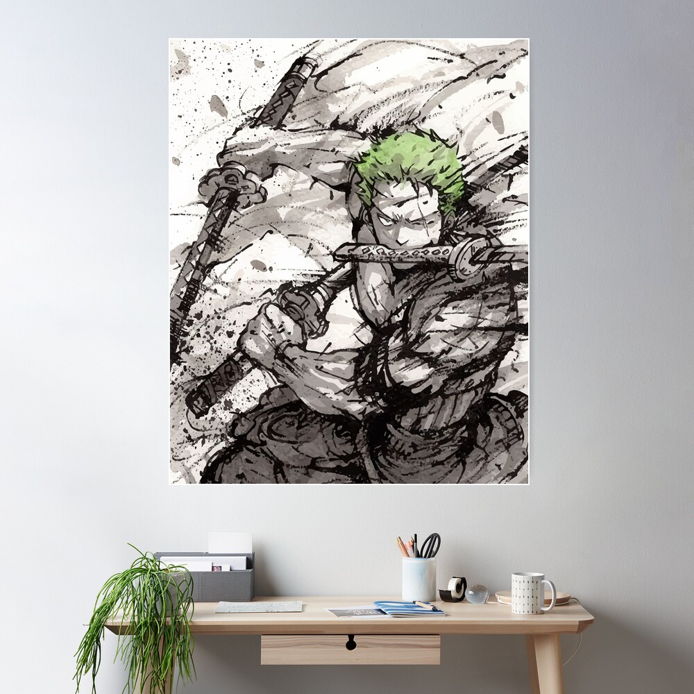 Zoro Original Illustration Anime Art Colored Pencil 