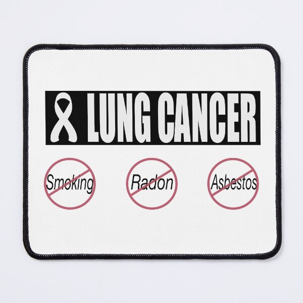 Item preview, Lung cancer awareness no smoking no radon no asbestos designed and sold by nuz2.