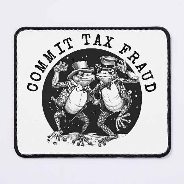 Item preview, Radical Leftist Quote - Commit Tax Fraud - Funny Dancing Frog Political Meme designed and sold by RockFireMerch.